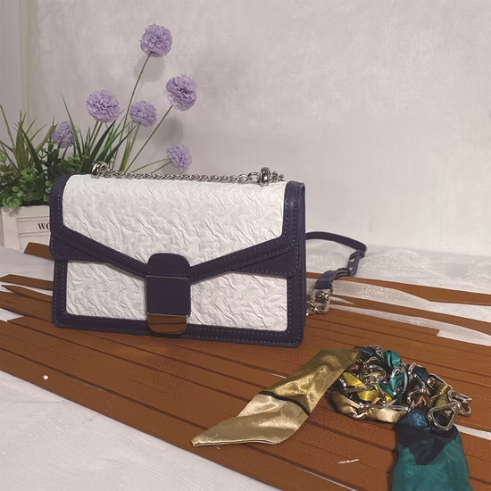 (WDL5558) PU Lady Bags Pleated Decoration Shoulder Bag and Messenger Bag 2PCS in One Set