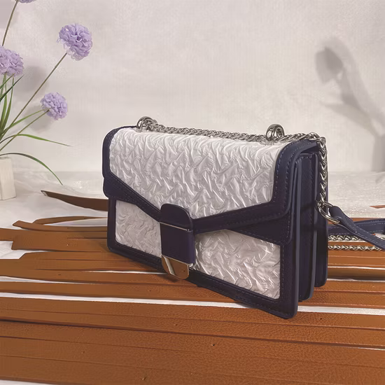 (WDL5558) PU Lady Bags Pleated Decoration Shoulder Bag and Messenger Bag 2PCS in One Set