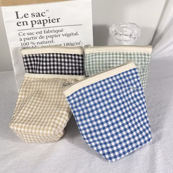 New Mini Cosmetic Bag Canvas Coin Purse Money Wallet Storage Bag Portable Women Small Pouch Makeup Organizer Case Lipstick Storage