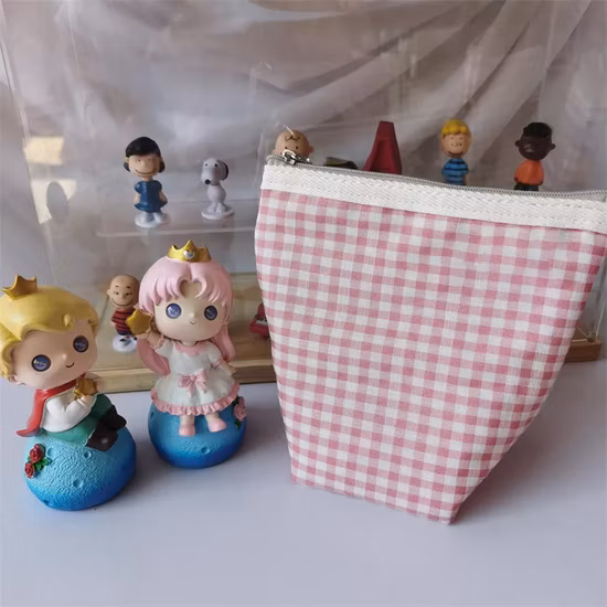 New Mini Cosmetic Bag Canvas Coin Purse Money Wallet Storage Bag Portable Women Small Pouch Makeup Organizer Case Lipstick Storage