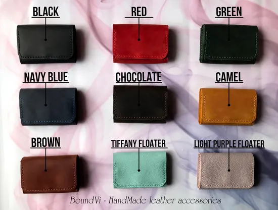 Whole Sale Stamp Logo Metal Logo Printing Genuine Leather Wallet for Men