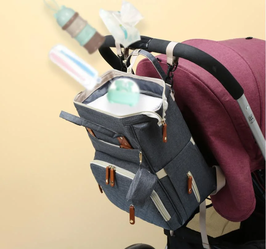 Hot Customized Colorful Portable Nappy Backpack Maternity Baby Diaper Bag
