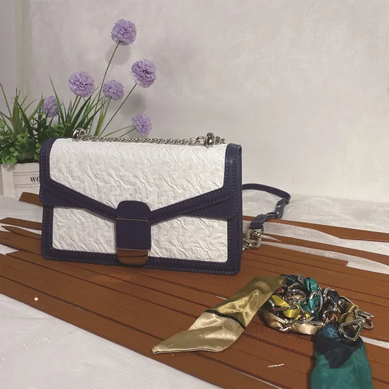 (WDL5558) PU Lady Bags Pleated Decoration Shoulder Bag and Messenger Bag 2PCS in One Set