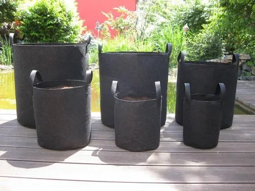 9 bolsillos bolsas de cultivo verticales jardín colgante macetas de pared interior/exterior negro