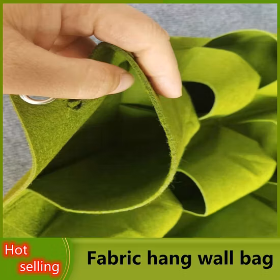 Bolsas de plantación para colgar en la pared verticales, maceta con bolsillos para cultivo de plantas verdes, bolsas para suministros de jardín, bolsas para cultivo de tela colgante