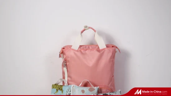 Bolsa de viaje multifuncional para pañales de bebé, bolsa de viaje para mamá con cambiador de moda, mochila para mamá