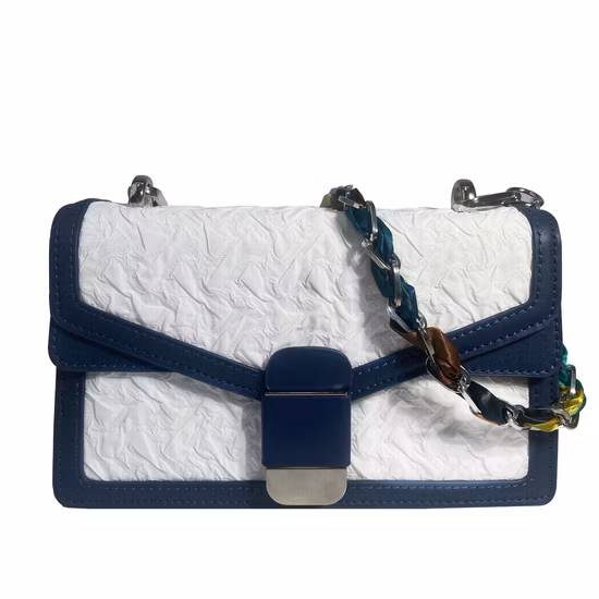 (WDL5558) PU Lady Bags Bolso de hombro con decoración plisada y bandolera 2PCS en un conjunto